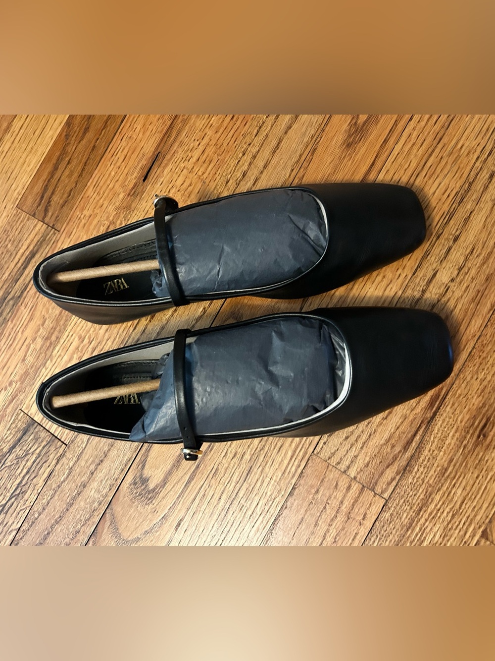 Zara leather ballet flats - Picture 2 of 16